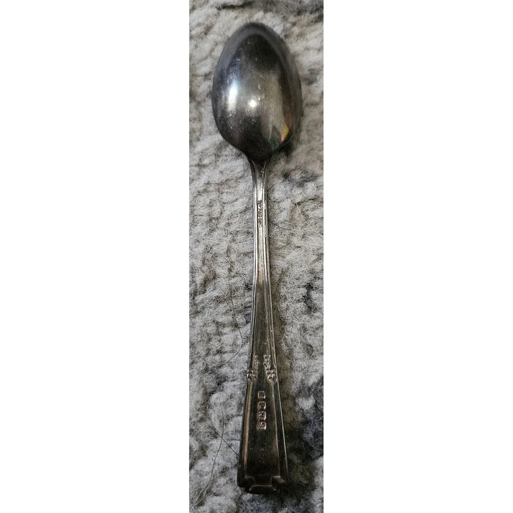 Antique Meriden Silver Plate Co Pierced Cherry Spoon & EPNS Sugar Spoons